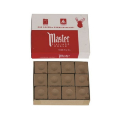 Billard Kreide Master Braun 12er Pack